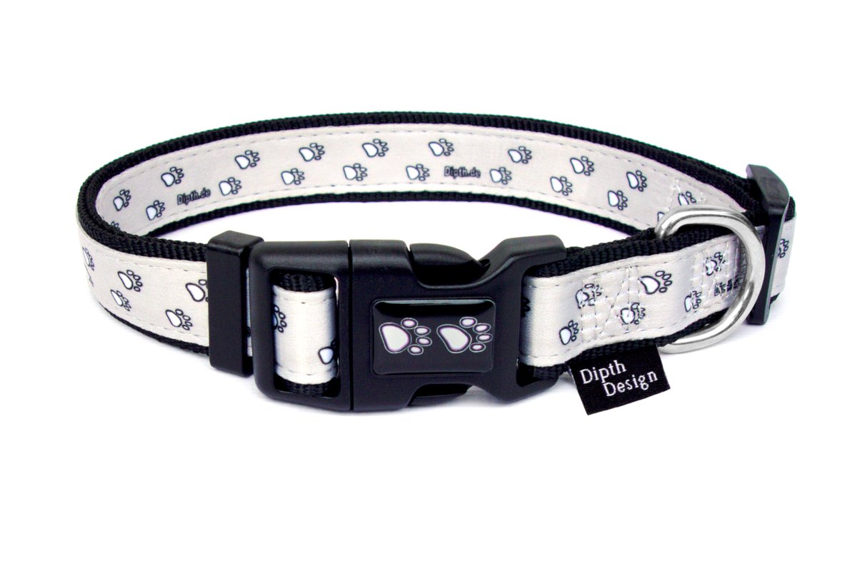 Hundehalsband mit Leine Set Hundehalsbänder Pfoten